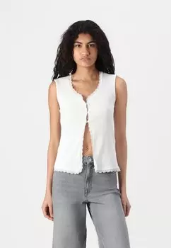 Жилет PCTIRADE Pieces, кремовый