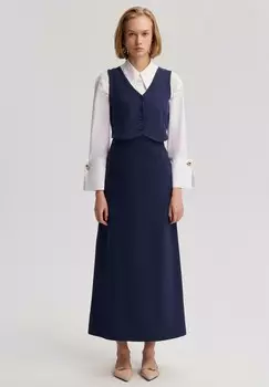 Жилет PEARL BUTTON DETAIL Touch Priv, темно-синий