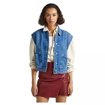 Жилет Pepe Jeans Olivia Pleat Vest, синий