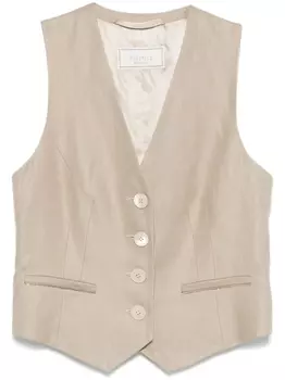 Жилет Peserico из саржевого переплетения, нейтральный
