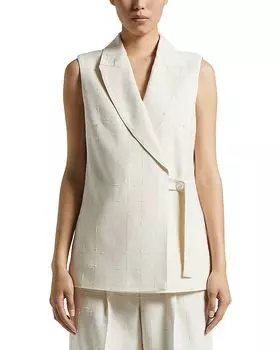 Жилет Peserico, коричневый/бежевый