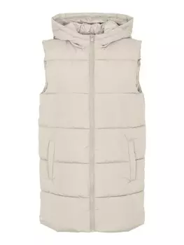 Жилет Pieces Bee, светло-бежевый