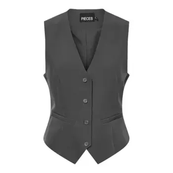 Жилет Pieces Bossy, серый