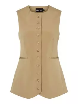 Жилет PIECES PCTempre, коричневый