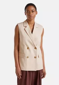 Жилет PINSTRIPED United Colors of Benetton, песочный