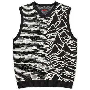 Жилет Pleasures Interzone Knitted, черный