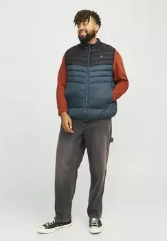 Жилет PLUS SIZE Jack & Jones, темно-зеленый