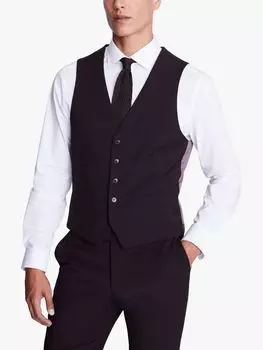 Жилет приталенного кроя из смесовой шерсти из коллаборации с DKNY Moss, бордовый