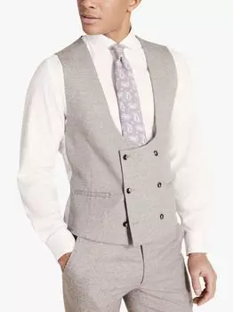 Жилет приталенного кроя Moss London, нейтральный цвет