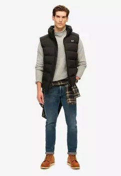 Жилет PUFFER GILET Superdry, черный