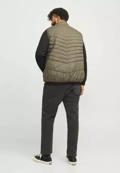 Жилет PUFFER PLUS SIZE Jack & Jones, коричневый