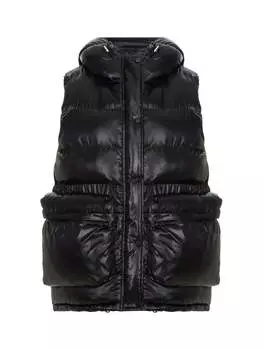 Жилет-пуховик с капюшоном Nocturne, черный