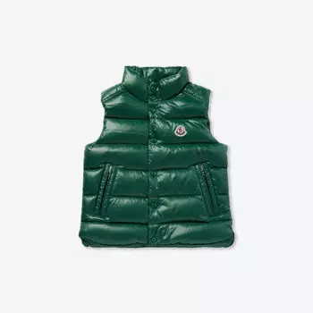 Жилет-пуховик стеганый tib 4-14 лет Moncler, зеленый