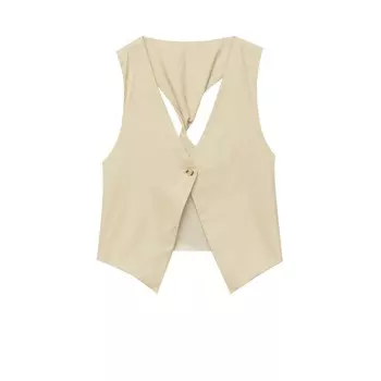 Жилет Pull&Bear Back Detail, песочный