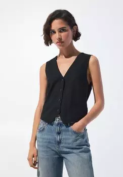 Жилет PULL&BEAR, черный