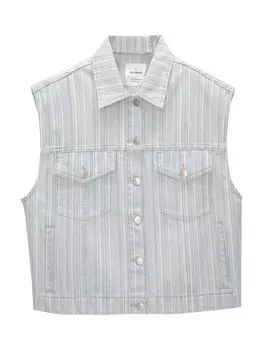 Жилет Pull&Bear, светло-синий