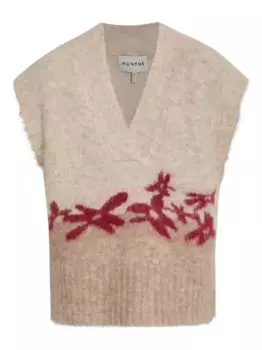 Жилет Purulia Floral-Intarsia MUNTHE, нейтральный