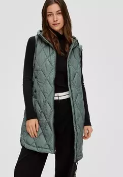 Жилет QS, цвет dunkles salbeigrn