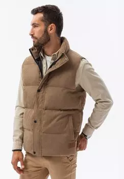 Жилет QUILTED Ombre, цвет brown