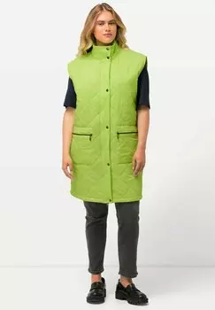 Жилет QUILTED Ulla Popken, светло-зеленый