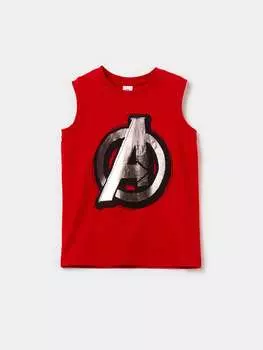 Жилет Racerback с принтом мстителей Ovs, цвет geranium red