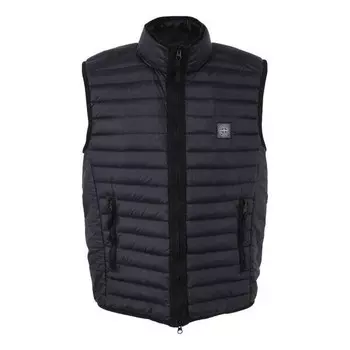 Жилет recycled light down vest 'navy blue' Stone Island, синий