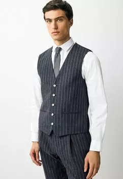 Жилет REGUALR FIT STRIPED Next, синий
