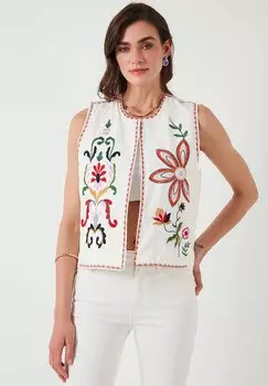 Жилет REGULAR FIT LELA, белый