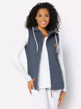 Жилет-рубашка в стиле casual Casual Looks, голубой