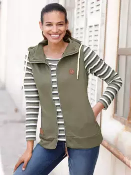 Жилет-рубашка в стиле casual Casual Looks, хаки