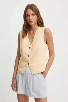 Жилет с добавлением льна ADITI Pepe Jeans, оранжевый