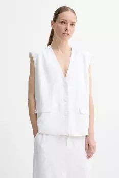 Жилет с добавлением льна Gestuz, белый