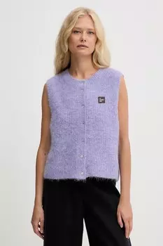 Жилет с добавлением шерсти American Vintage, фиолетовый