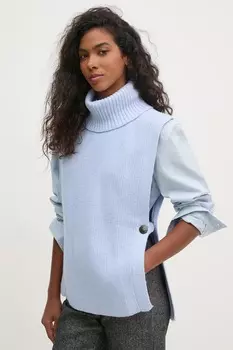 Жилет с добавлением шерсти Pedro Del Hierro, синий