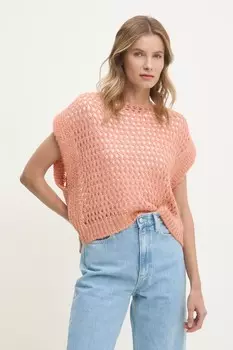 Жилет с добавлением шерсти United Colors Of Benetton, оранжевый