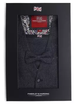 Жилет с галстуком-бабочкой и нагрудным платком Finshley & Harding London, синий