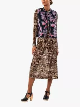 Жилет с каирской подкладкой в цветочек Lollys Laundry, черный/разноцветный