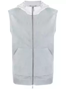 Жилет с капюшоном Eleventy, синий