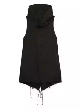 Жилет с капюшоном Y's, зеленый