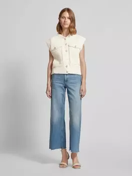 Жилет с карманами-клапанами модель «HEPBURN» Mango, кремовый