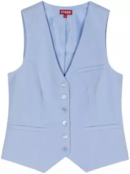 Жилет с карманами STAUD, синий