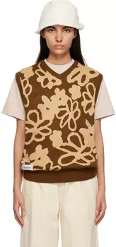 Жилет с коричневыми цветами Butter Goods