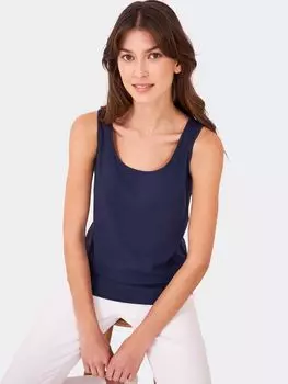 Жилет с круглым вырезом Crew Clothing, Темно-синий