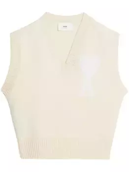 Жилет с логотипом AMI Paris, нейтральный