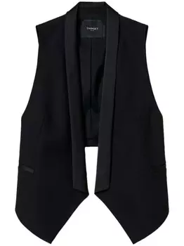 Жилет с логотипом TWINSET, черный
