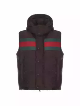 Жилет с монограммой GG Gucci, коричневый