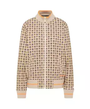 Жилет с монограммой на молнии Carlo Colucci, бежевый