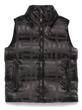 Жилет с монограммой от Givenchy Kids, черный