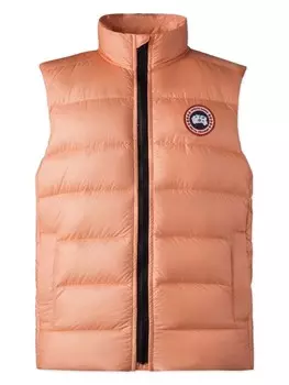 Жилет с нашивкой-логотипом Canada Goose Kids, розовый