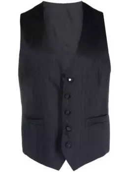 Жилет с нашивкой-логотипом Lardini, синий